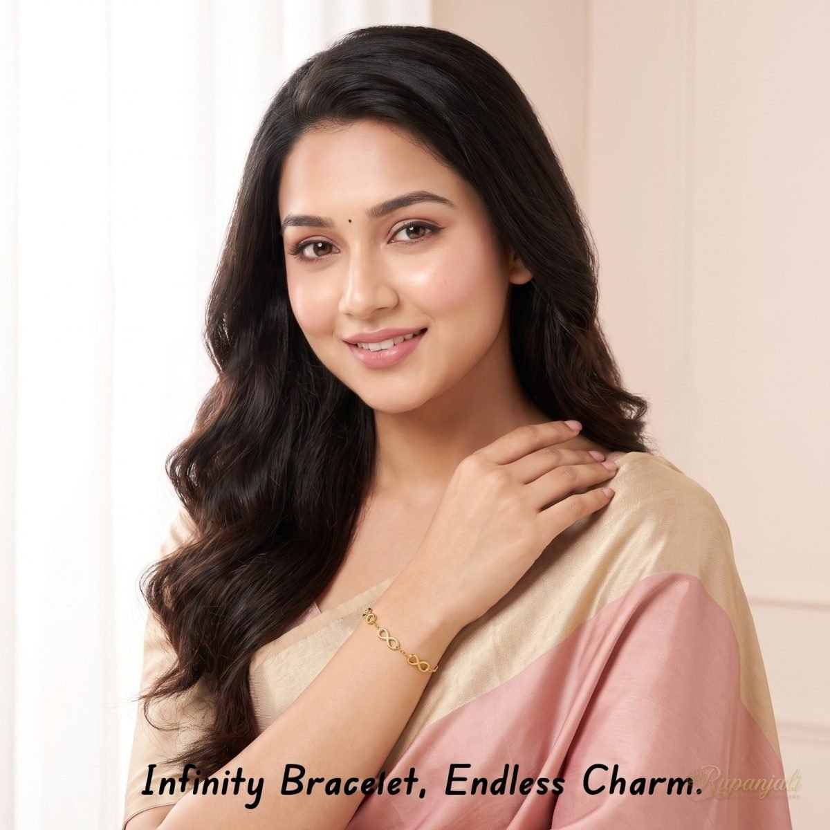 Gold Infinity Bracelet for Women — Endless Love Chain 6