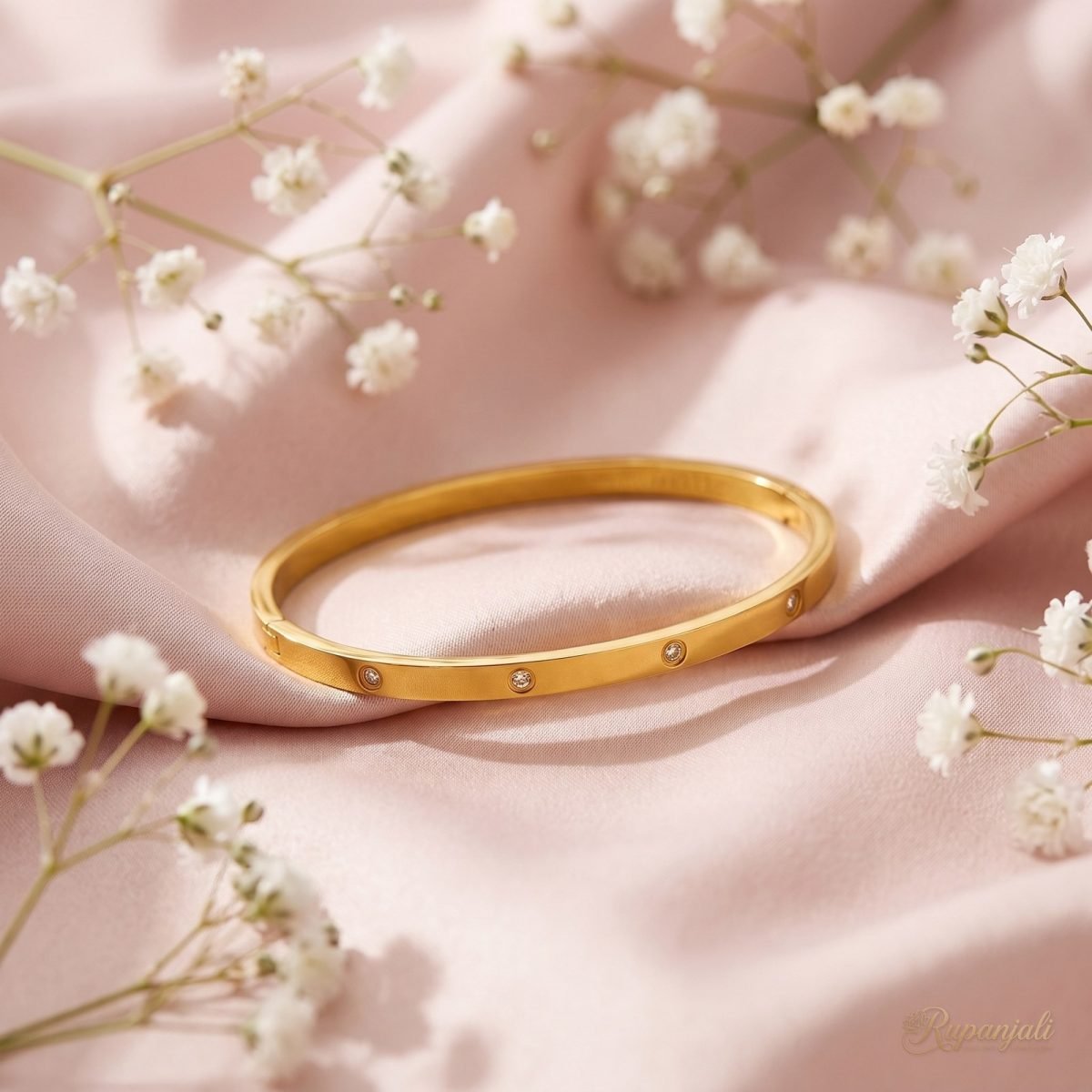 Flush Zircon Bangle — Slim Classic 3