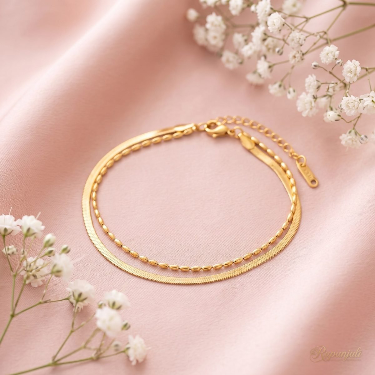 Double Layer Bracelet — Snake & Bead 3