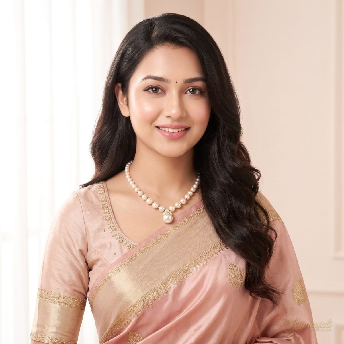 Graduated Pearl Necklace with Crowned Pearl Drop Pendant 6