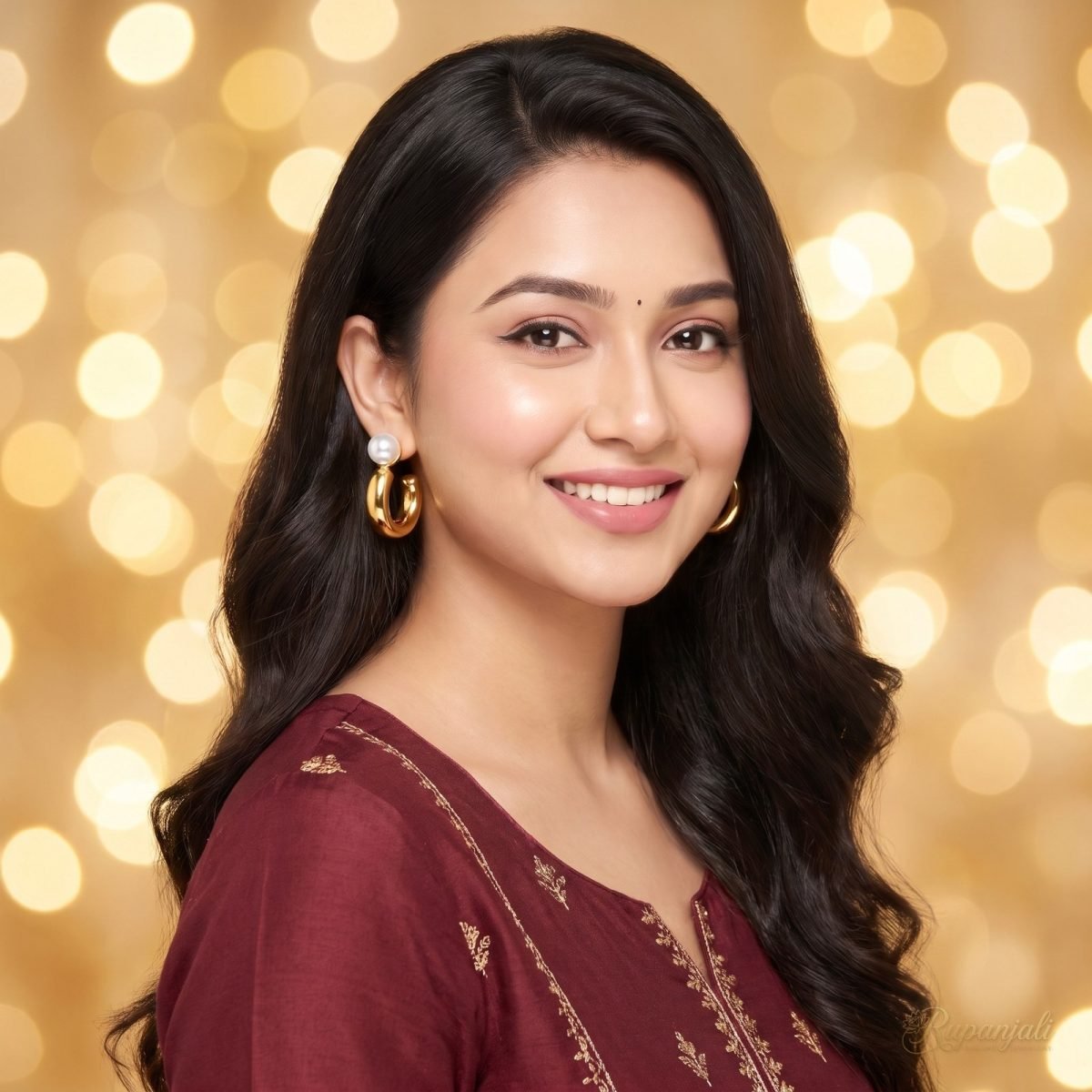 Gold Pearl C-Hoop Earrings for Women — Chunky Pearl Top 7