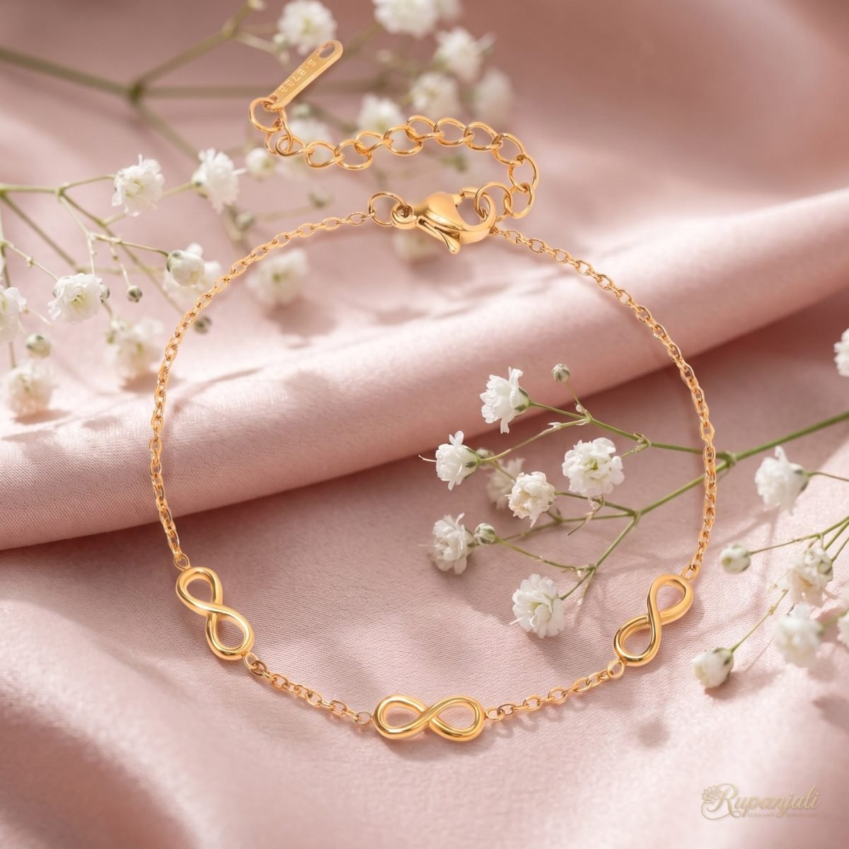 Gold Infinity Bracelet for Women — Endless Love Chain 3