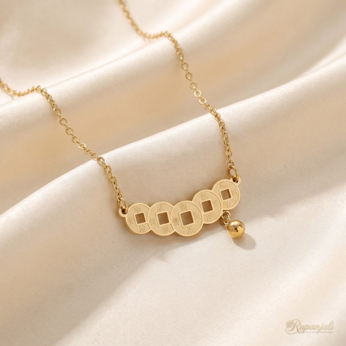Five Coin Necklace — Lucky Fortune Bar 1