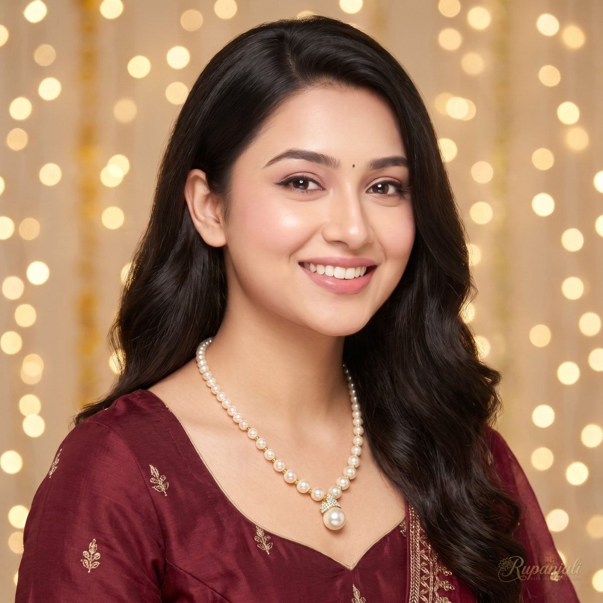 Graduated Pearl Necklace with Crowned Pearl Drop Pendant 7