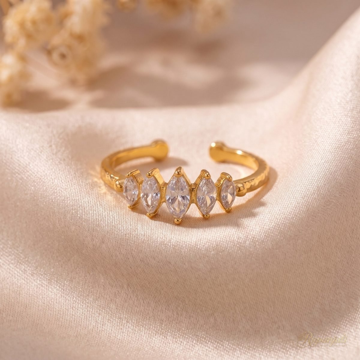 French Marquise Ring — Five Stone Crown 1