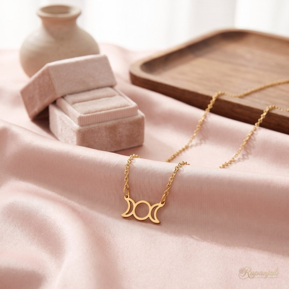 Triple Moon Necklace — Constellation Pendant 2