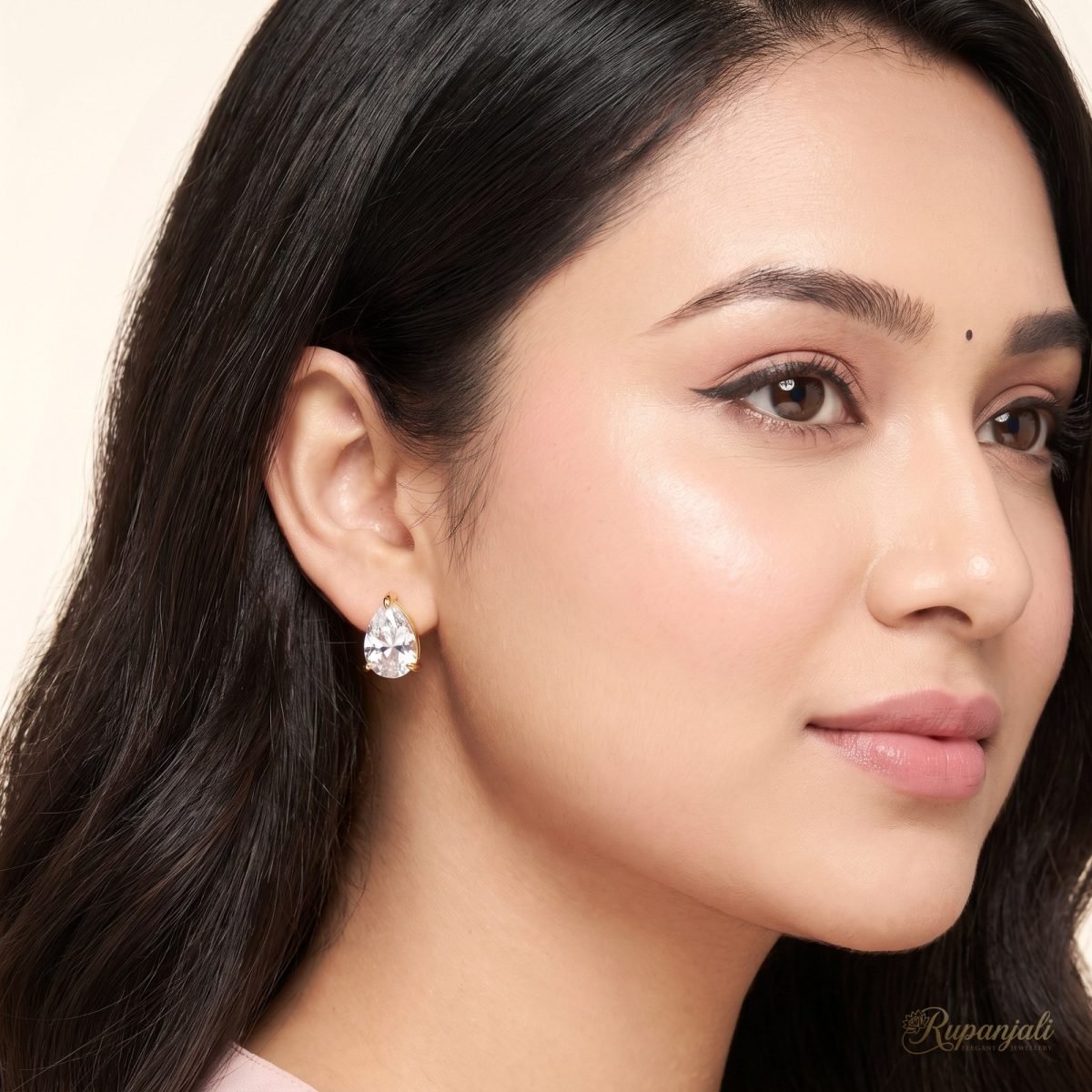 Pear Zircon Stud Earrings — Water Drop 5