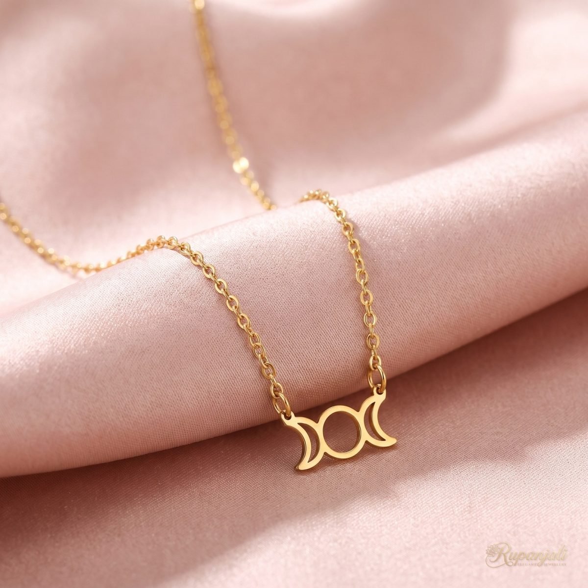 Triple Moon Necklace — Constellation Pendant 4