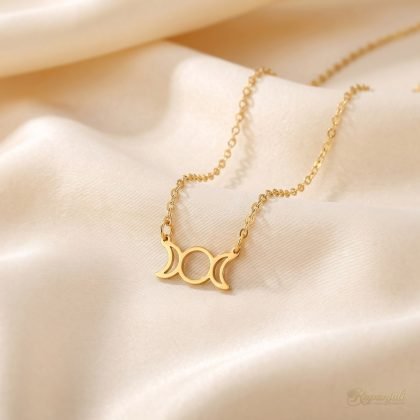 Triple Moon Necklace — Constellation Pendant