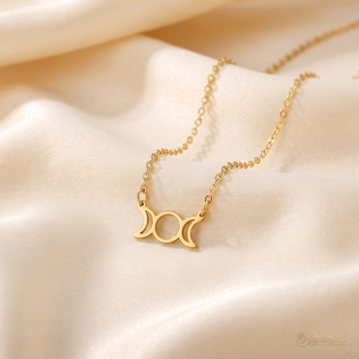 Triple Moon Necklace — Constellation Pendant 1