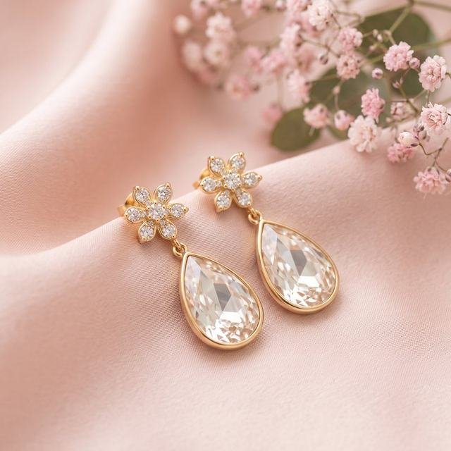 Crystal Drop Earrings 2