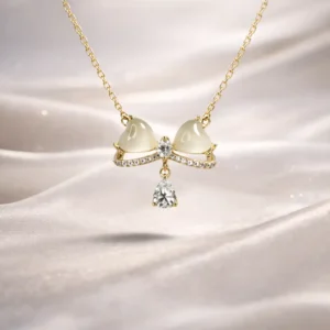 Autumn Petal Diamond Cut Necklace - Image 1