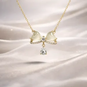 Autumn Petal Diamond Cut Necklace - Image 2