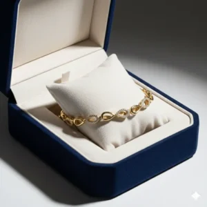 Gilded Heirloom Stainless Steel Bracelet - Image 1