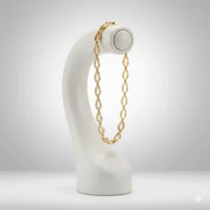 Gilded Heirloom Stainless Steel Bracelet - Image 5