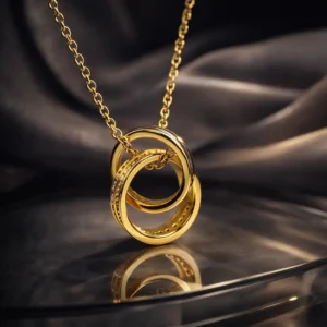 Sunlit Bloom Stone Cut Necklace - Image 1