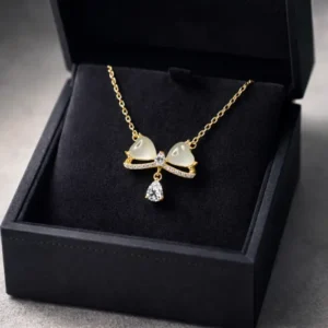 Autumn Petal Diamond Cut Necklace - Image 4