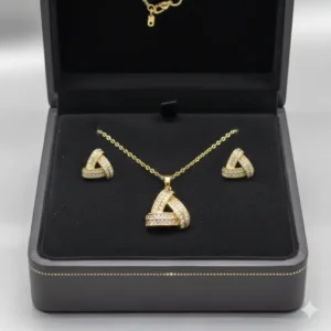 Nomad Knot Necklace & Ear Ring Set - Image 3
