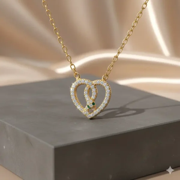 Verdant Veil Diamond Cut Necklace